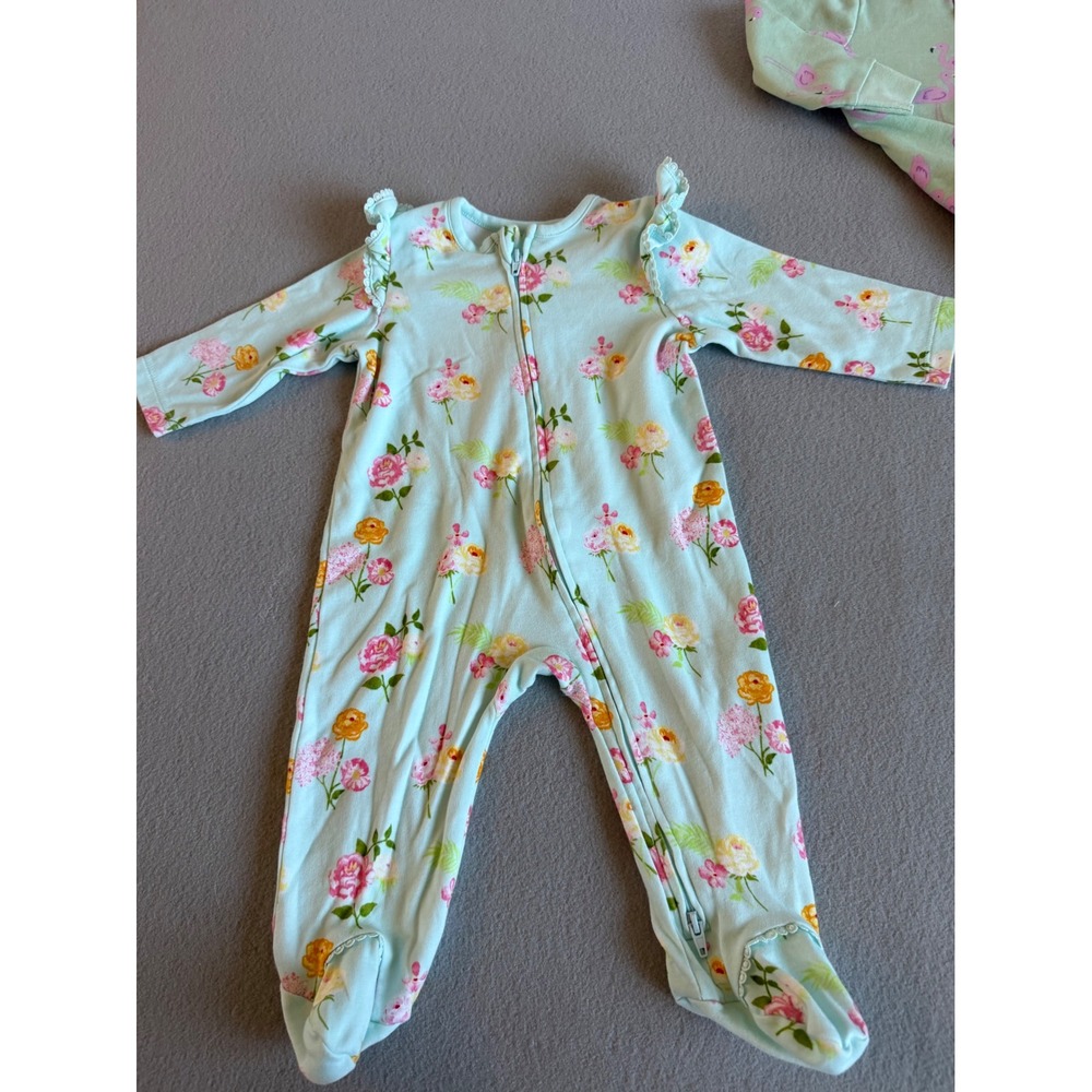 6pc Carters Just One You Little Me Hanna Andersson Baby Girl Sleepers 6mo / 9mo - Picture 4 of 16